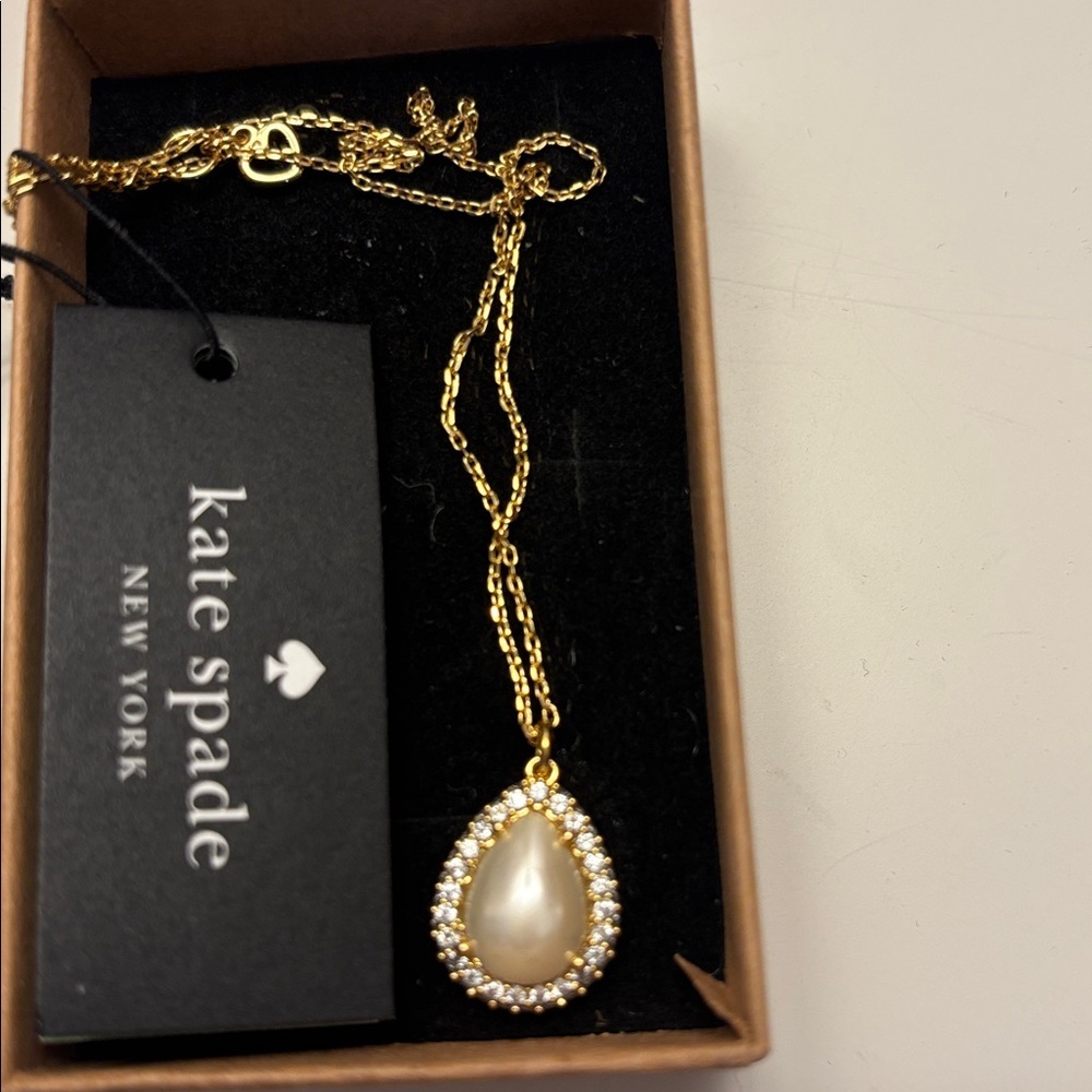 Kate Spade Gold Necklace with Pearl Pendant